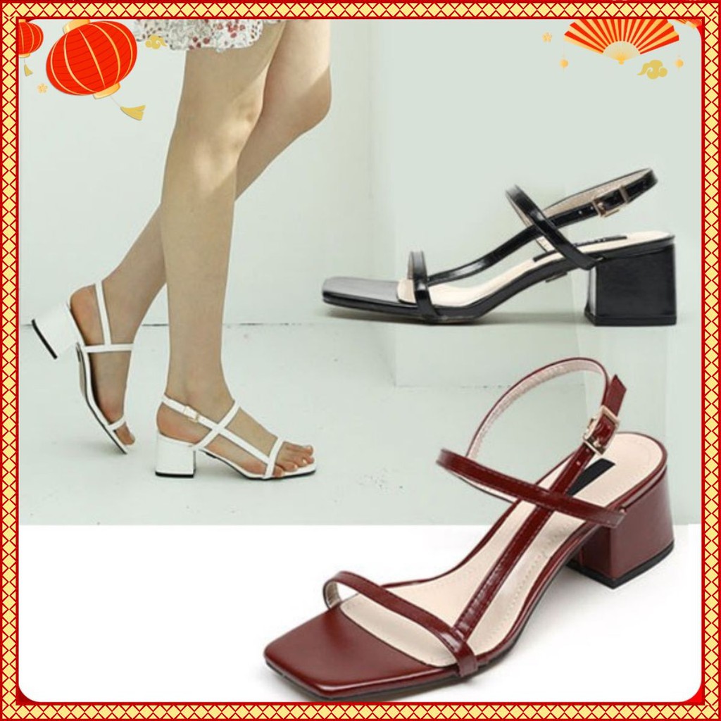 SANDAL DA QUAI NGANG 5CM MÃ VNXKS6
