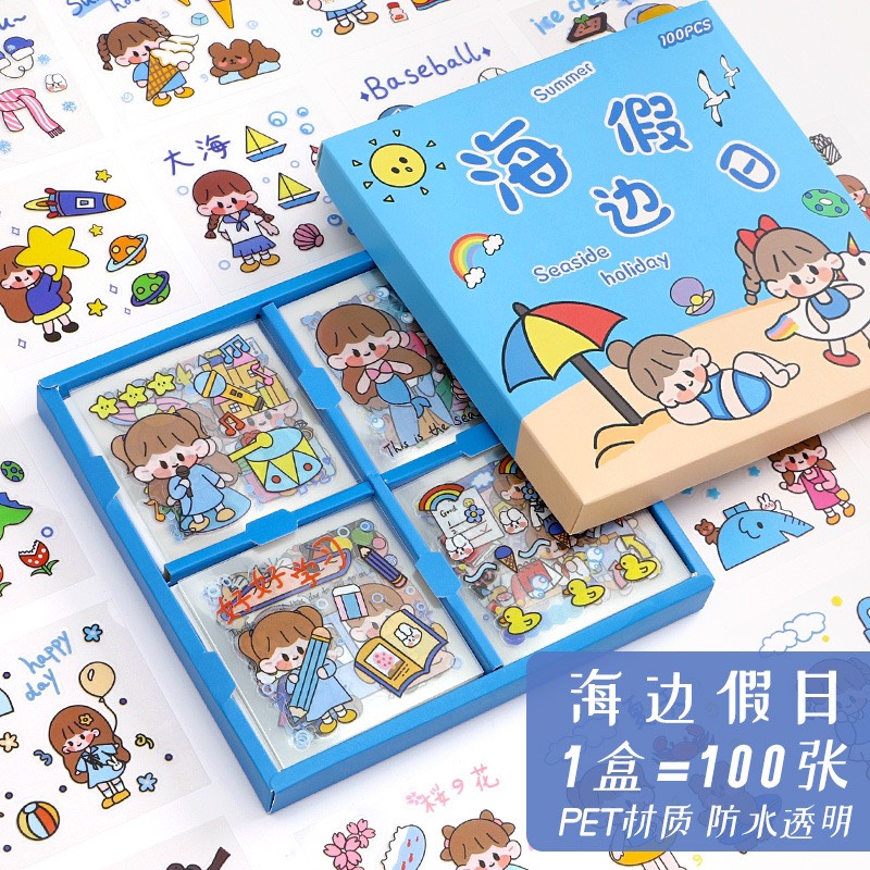 Sticker dán nhãn dùng để trang trí, làm sổ, bình nước