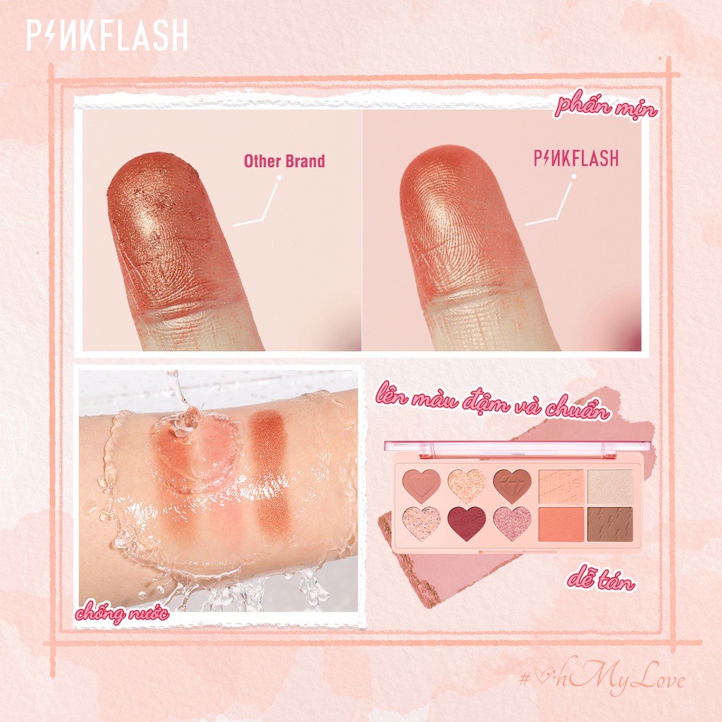 Bảng phấn trang điểm mặt và mắt PINKFLASH 120g PF-M02