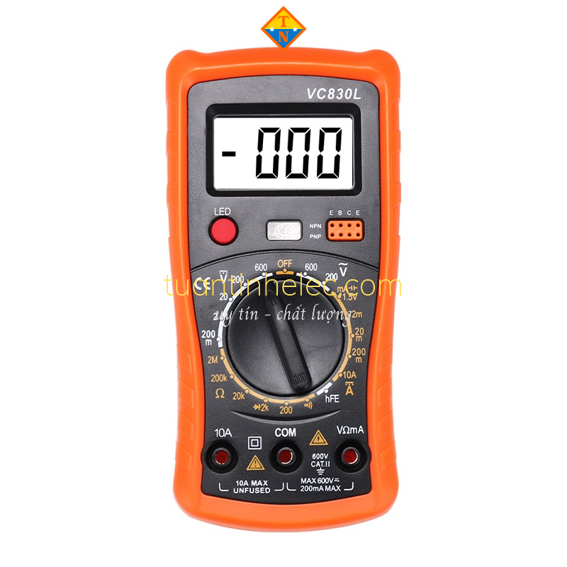 Đồng hồ đo vạn năng kỹ thuật số chính xác, nhỏ gọn bỏ túi vc830l # công dụng cụ