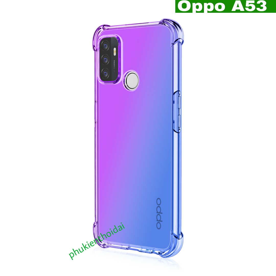 ỐP LƯNG OPPO A53 DẺO TPU ĐA SẮC LỒI 4 GÓC CHỐNG Ố VÀNG