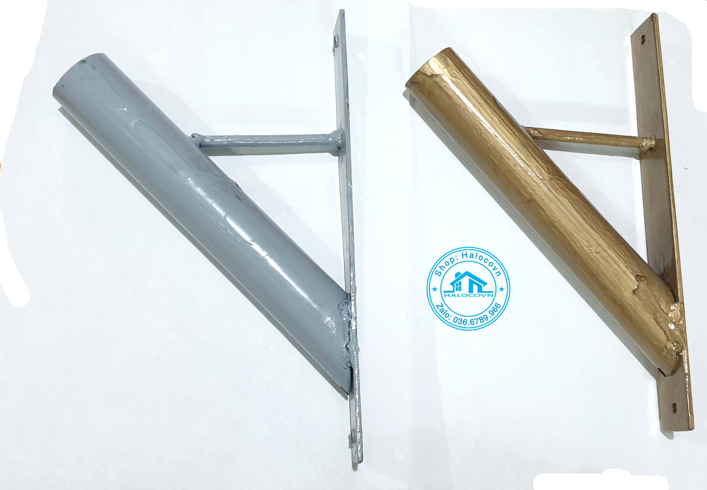 Giá cắm cờ bằng sắt mạ kẽm phi 34
