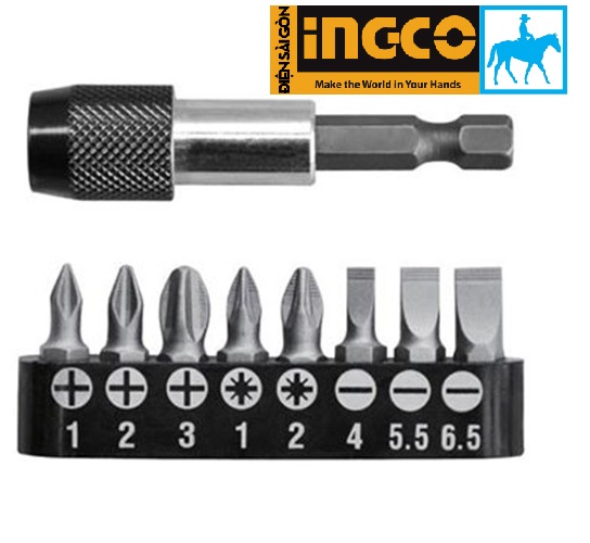 Bộ 9 đầu tua vít 1 mũi gắn vặn vít Total TACSD3091
