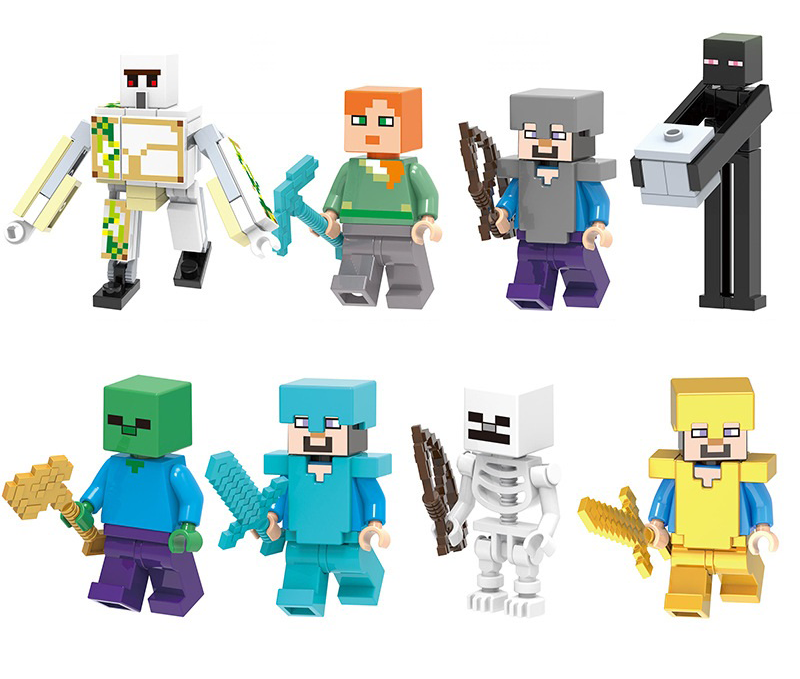 Mô Hình Lego Minecraft, Game Minecraft, Lego Minifigures Minecraft