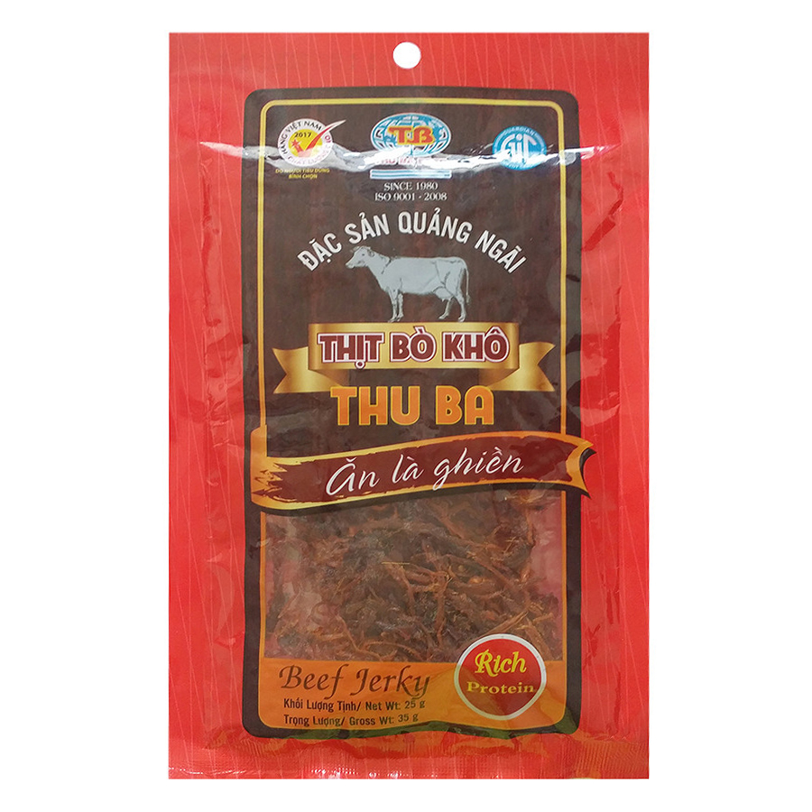 Bò Khô Thu Ba 35g loại sợi