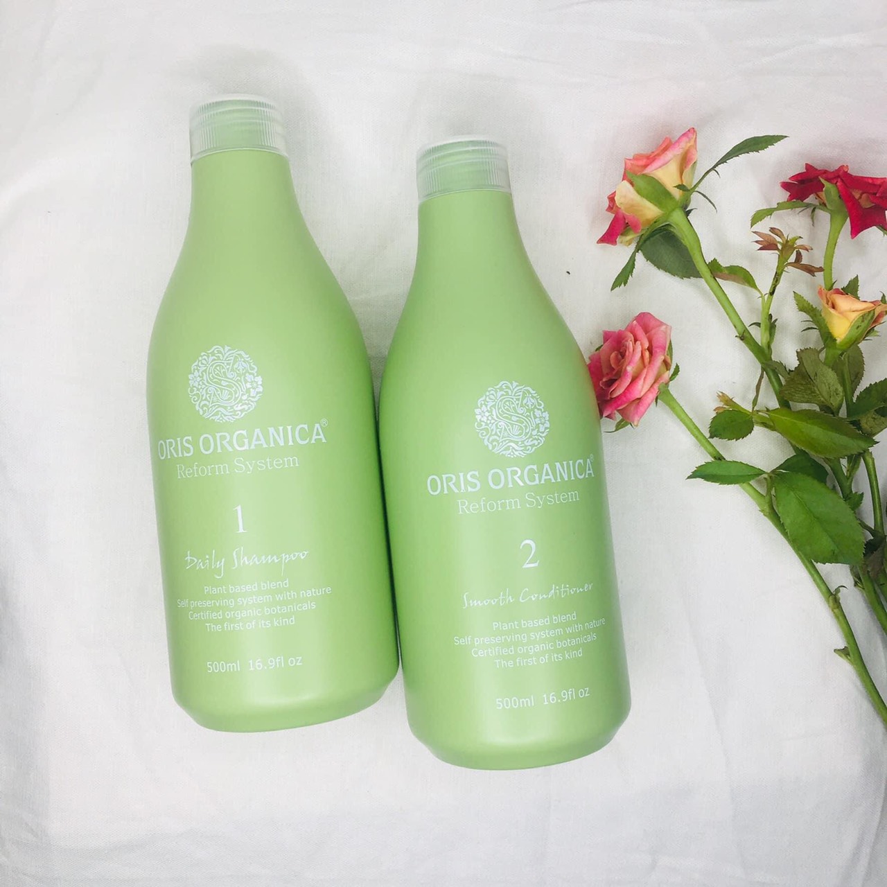 Bộ Dầu Gội-Dầu Xả Oris Arganica Tinh Chất Lúa Mạch 500ml