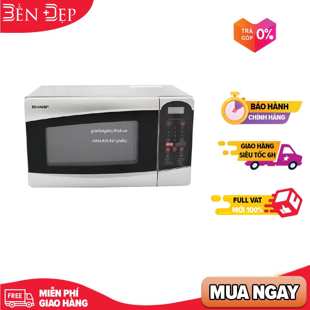 Lò vi sóng Sharp R-25D1(S)VN 22 lít (Giá áp dụng giao tại HN, HCM& các tỉnh liên hệ shop)