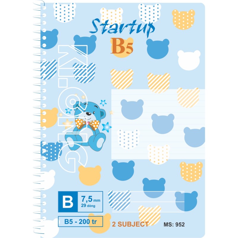 Sổ lò xo 200tr B5 Klong 952
