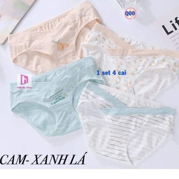 Quần lót cạp chéo cho bà bầu chất cotton mềm