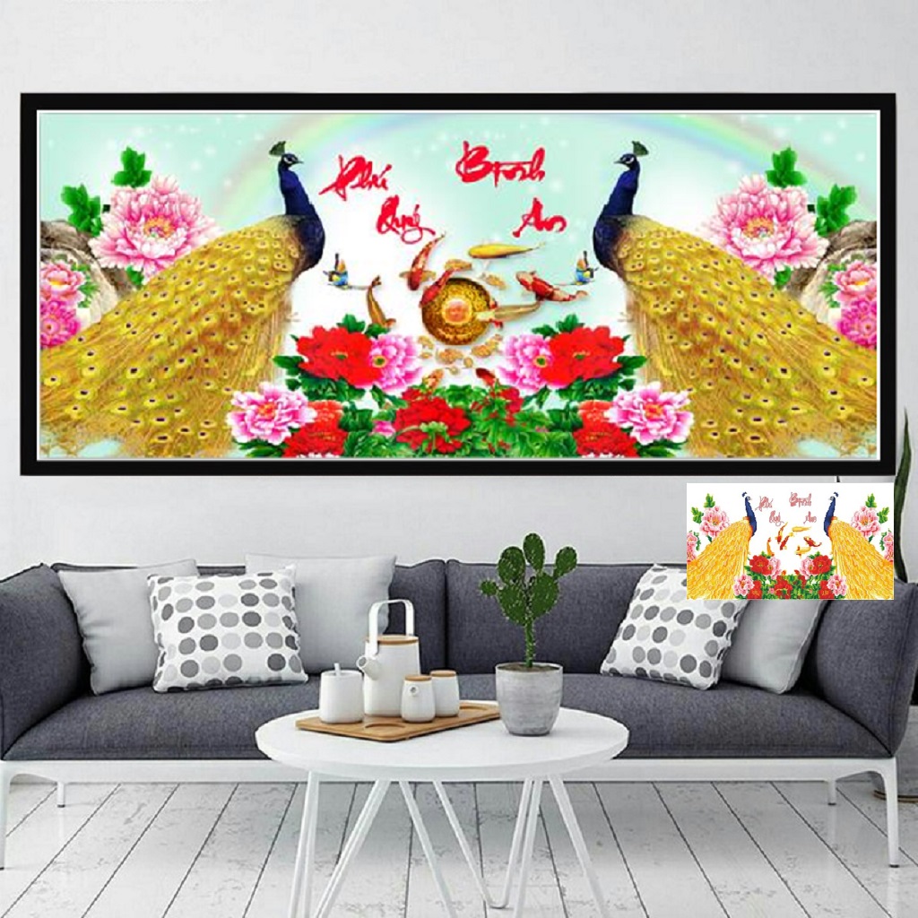 Tranh Đính Đá 5D - Phú Quý Bình An VS433 - Tranh Đính Đá Venus Tự Đính