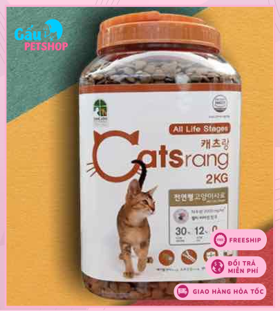 Thức ăn hạt cho mèo Catsrang - Hủ 2kg