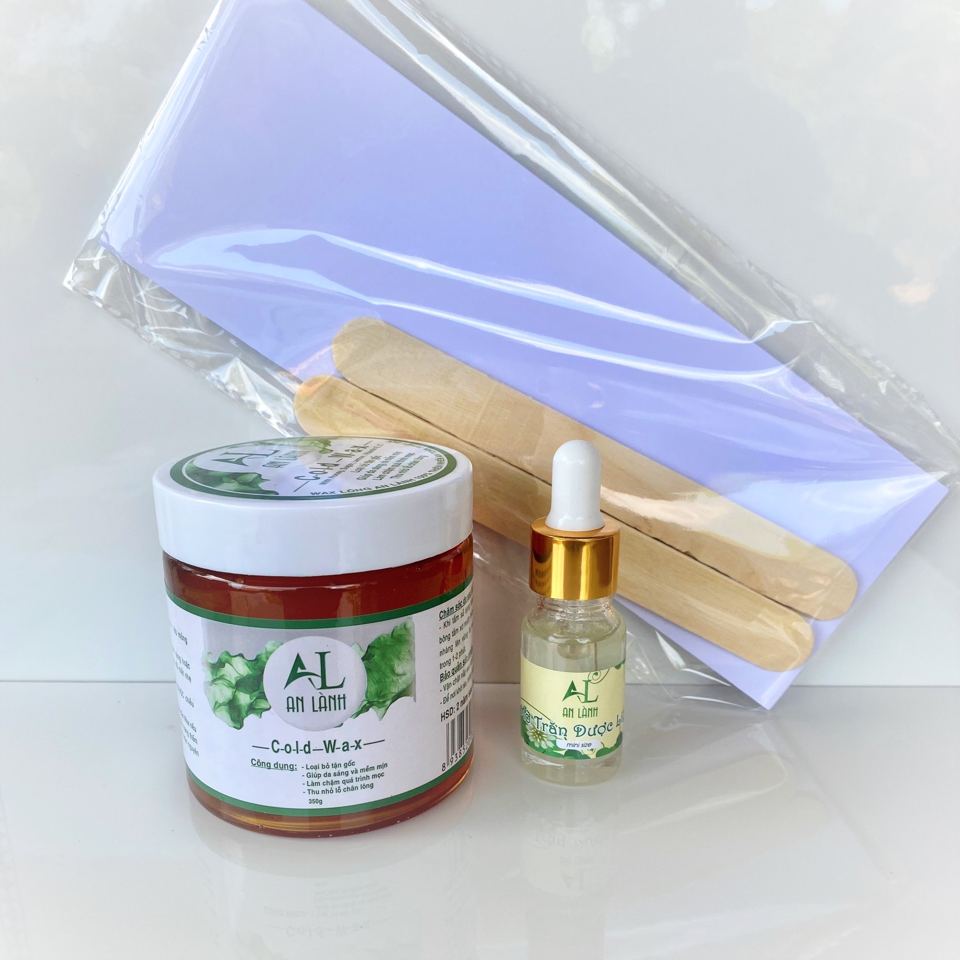 Combo Wax Lông An Lành Và Mỡ Trăn An Lành 10ML ( Tặng kèm phụ kiện Wax )