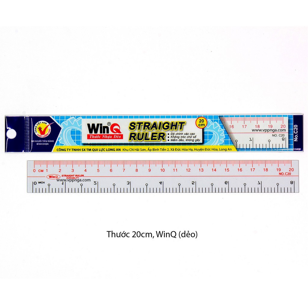 Combo of 5 Flexible Rulers 20cm Winq C20