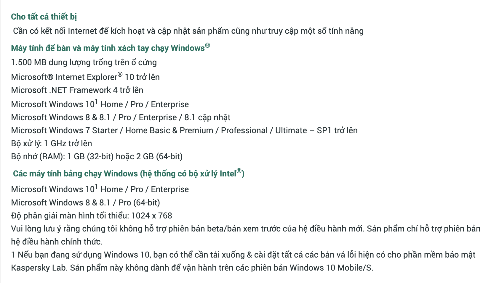 Kaspersky Antivirus 1 year 1 PC