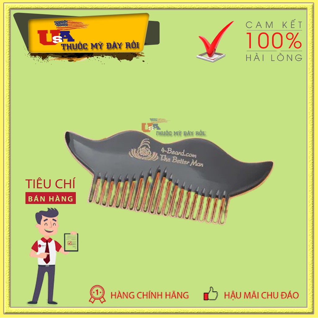 [HCM]Lược Chải Râu Beard Comb - Sừng Bò Châu Phi