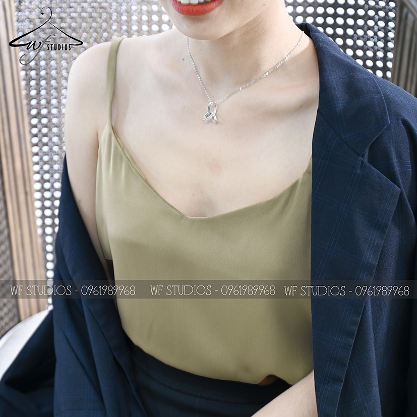 Áo hai dây nữ lụa cao cấp, mát, mịn, không nhăn - AD01 - wfstudios