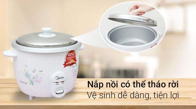 Nồi cơm điện Midea nắp đậy 1,8 lít MR-GM18SA