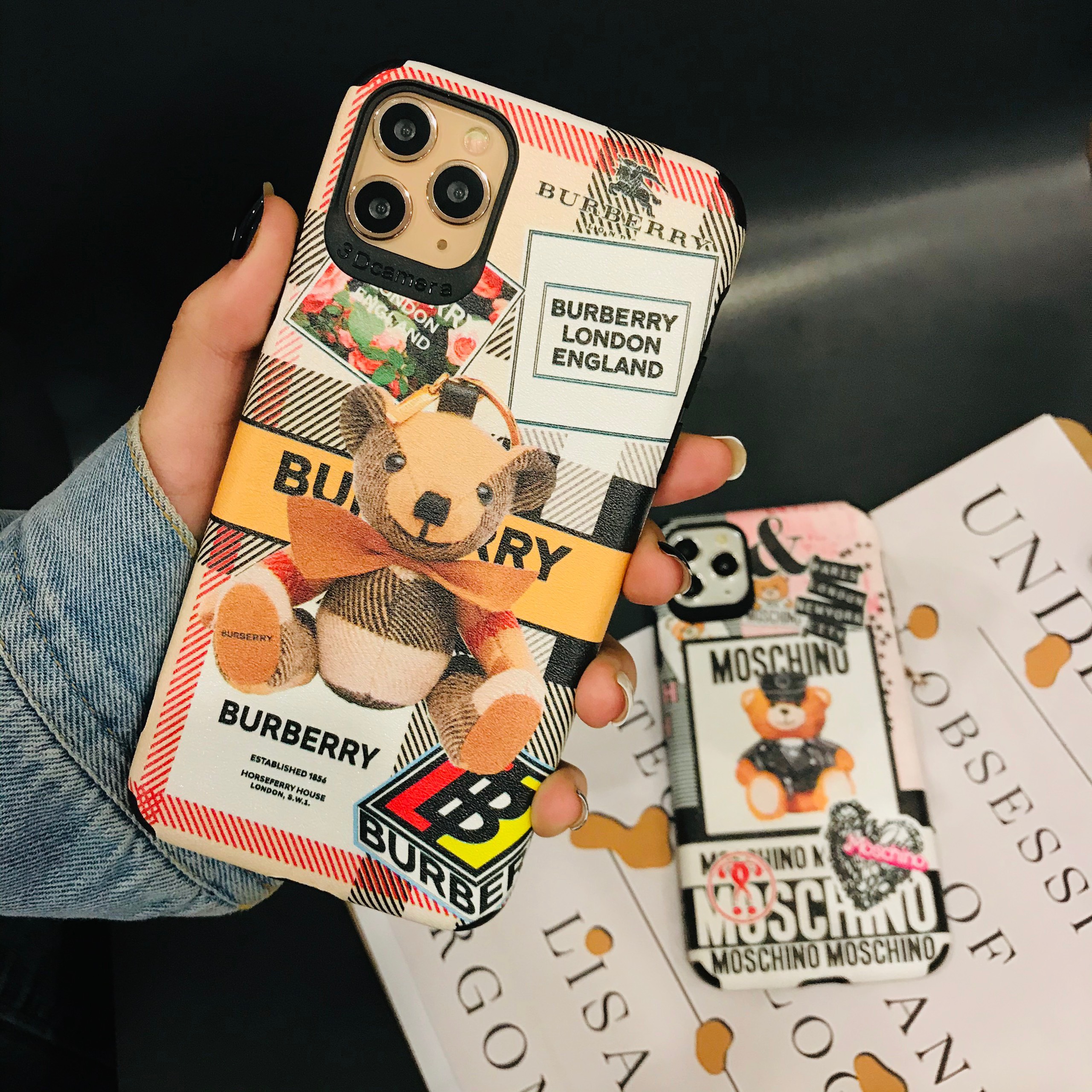 Ốp Lưng Da IMD Teddy Bear