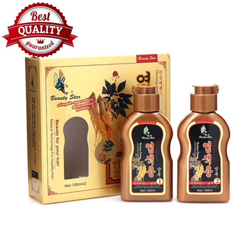 Dầu Gội Đen Tóc Beauty Star nhân sâm hàn quốc