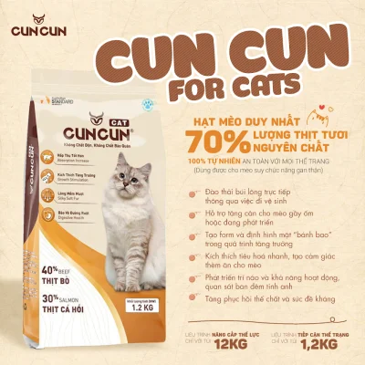 Thức ăn cho Mèo Cuncun 1,2kg - Cat Food