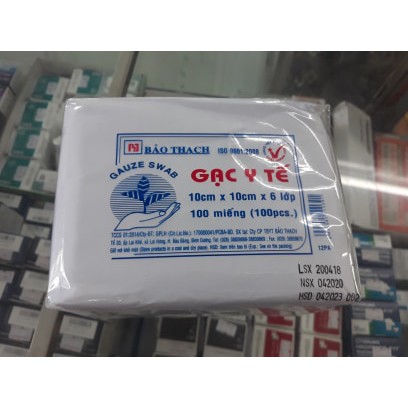 [HCM]GẠC Y TẾ 10x10x6 LỚP BẢO THẠCH