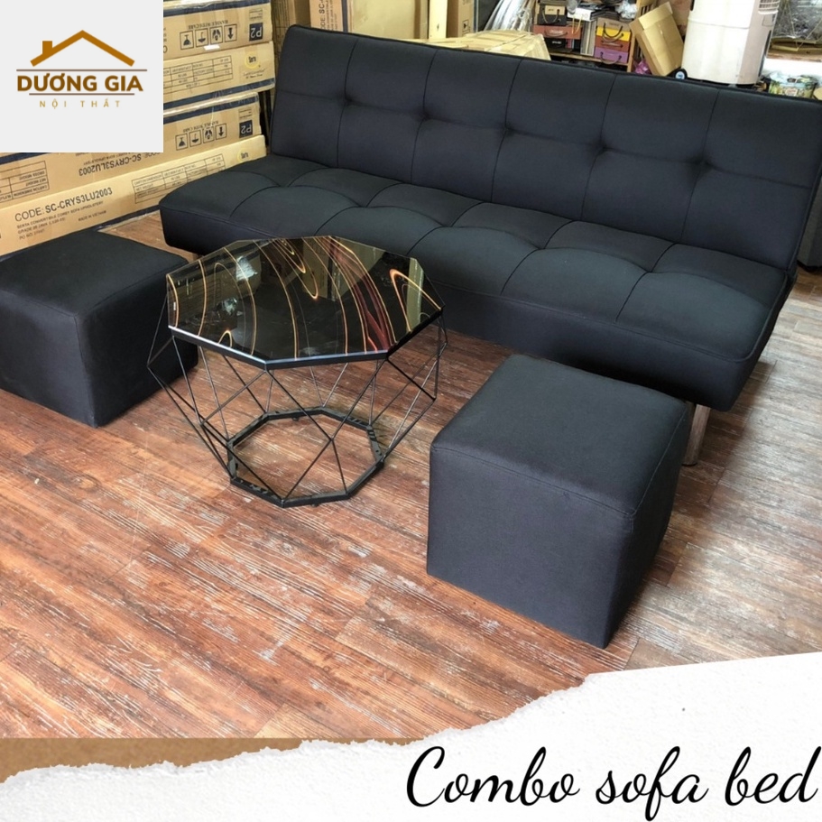 Sofa Bed chân kim loại - Sofa Giường Đa Năng