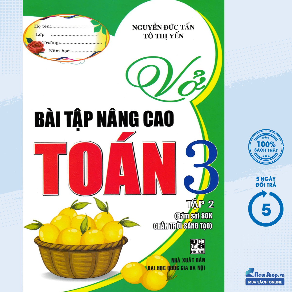 Sách – Vở Bài Tập Nâng Cao Toán Lớp 3 - Tập 2 (Bám Sát SGK Chân Trời Sáng Tạo) (HA) – Newshop