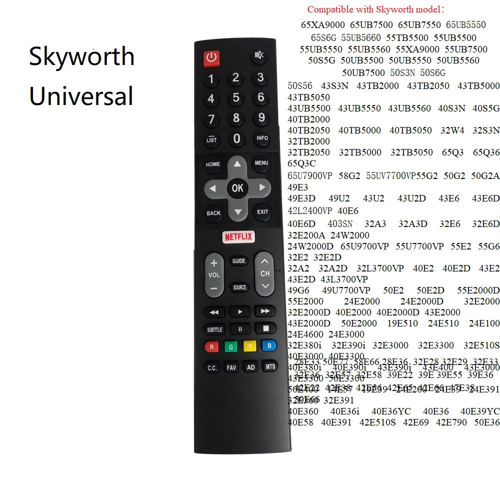 Phổ quát tất cả coocaa Skyworth thông minh điều khiển từ xa Skyworth Smart TV đó là tương thích với tất cả các Skyworth TV phổ Skyworth điều khiển từ xa