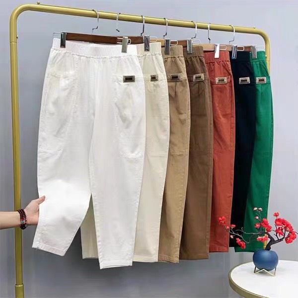 Quần Kaki Nữ Cạp Chun-mã kaki