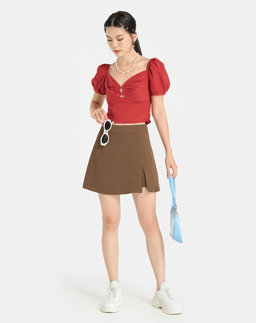 Quần Váy Mini Nữ Thời Trang JUNO Cutout JNQSH017