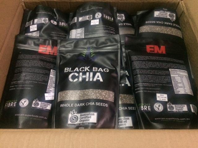 Hạt chia Úc túi Black bag 500g