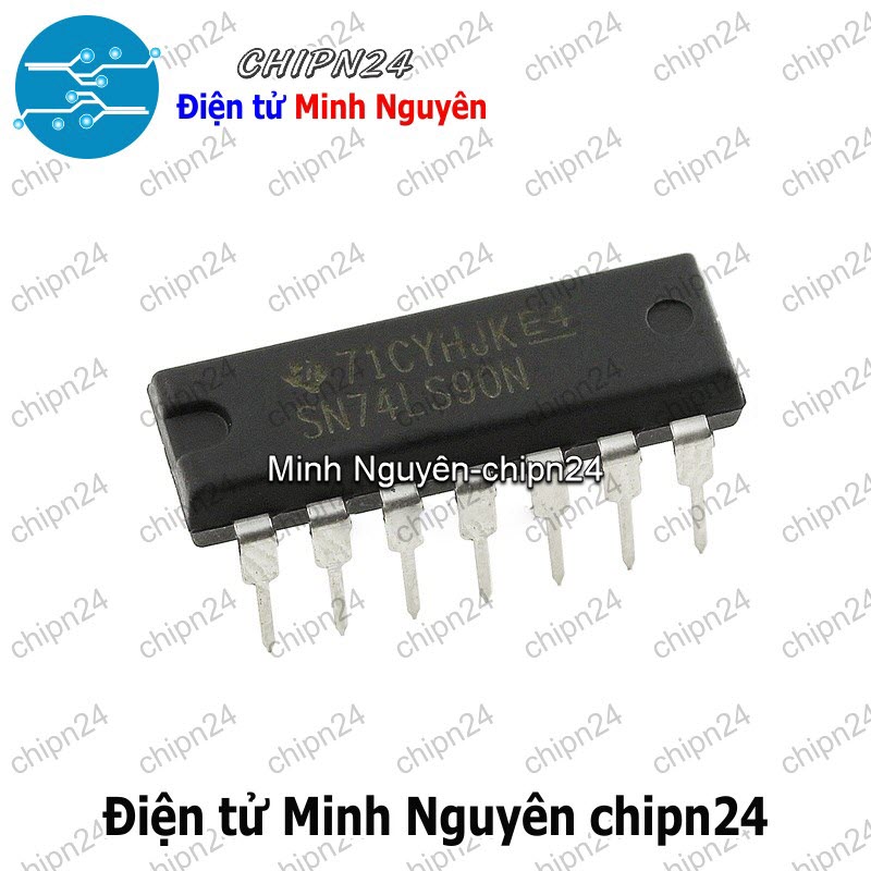 [2 con] (DIP) IC 7490 74LS90 DIP-14 (IC  Bộ đệm thập kỷ) - HH003647
