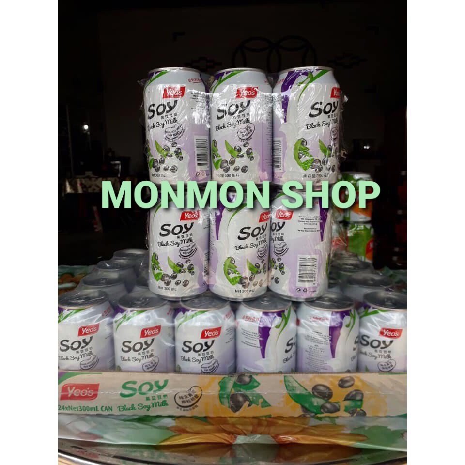 Lốc 6 lon sữa đậu đen Yeo’s (6lon*300ml)