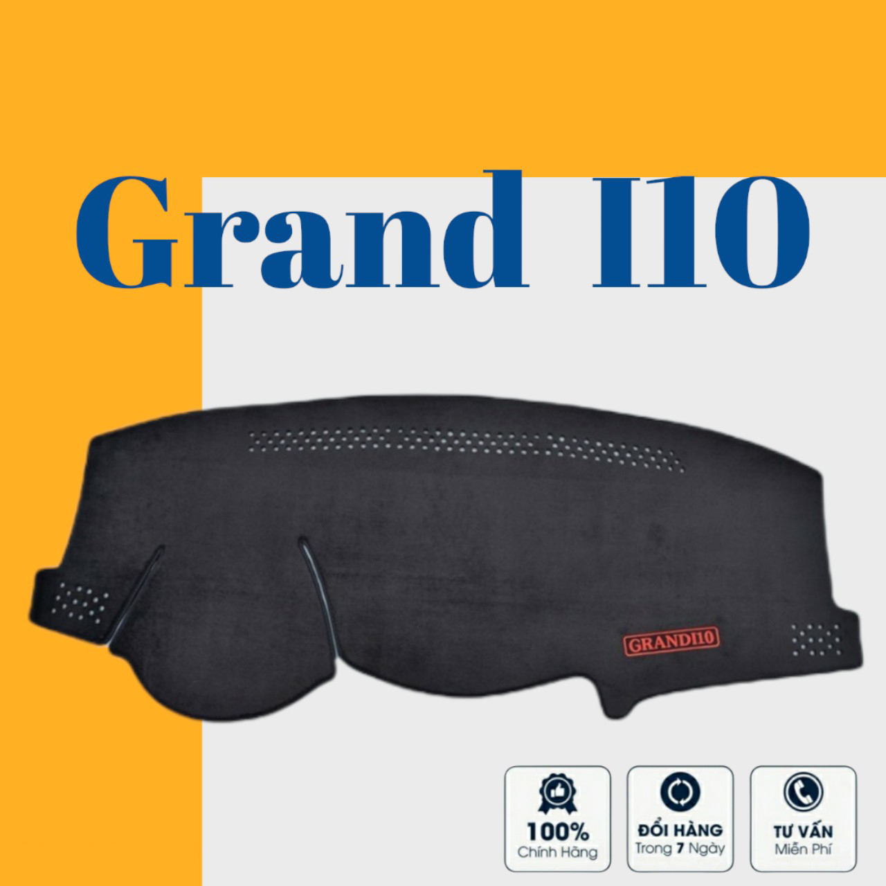 Thảm Taplo Xe Grand I10 2014 đến 2022 Nhung Lông Cừu Cao Cấp Có Đế Chống Trượt Giúp Che Nắng Taplo, Chống Nứt Bạc Màu Taplo, Chống Lóa Mắt Và Tăng Thẩm Mỹ Cho Xe