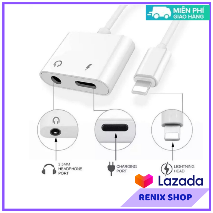 [SALE SỐC] Đầu chuyển đổi từ Lightning sang Jack 3.5 cho  iphone ip7/plus ip8/plus ipX/Xs ...