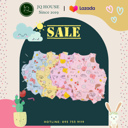 **SALE** COMBO 2 BỘ SÁT NÁCH VẢI LANH CHO BÉ GÁI (5-7 KÍ)