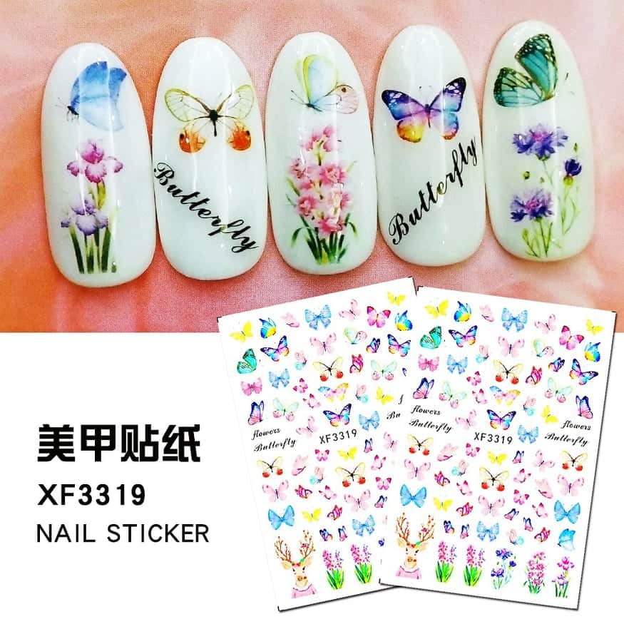 Hình dán Sticker dán móng tay Nail mẫu mới 2020