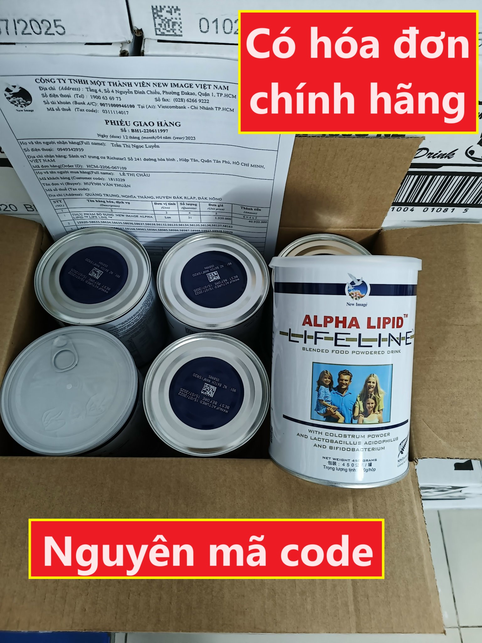 [Kèm Hóa Đơn ] DATE 5/2026 - Sữa non alpha lipid New Image 450g