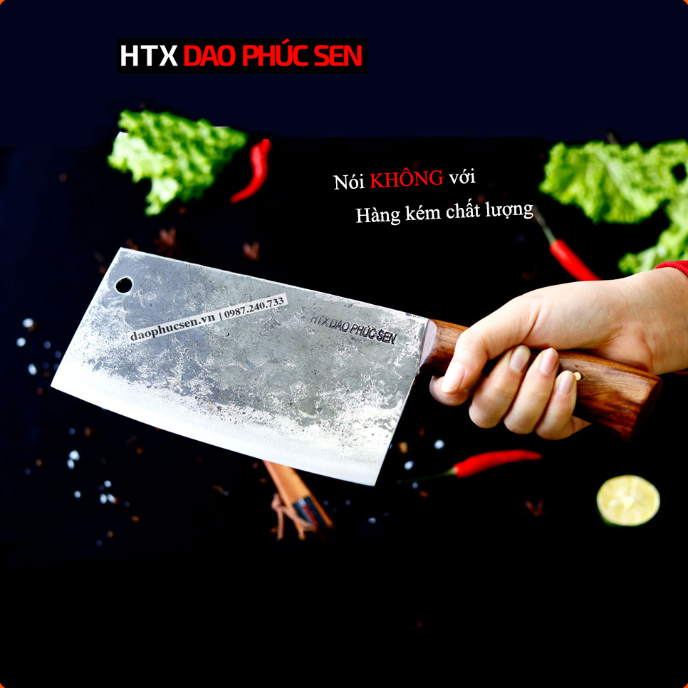 Dao chặt gà bản 10cm cán ốp CTB10OCD