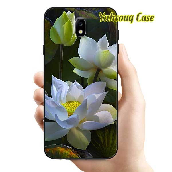 Ốp lưng dành cho samsung j7 pro - hoa sen 4