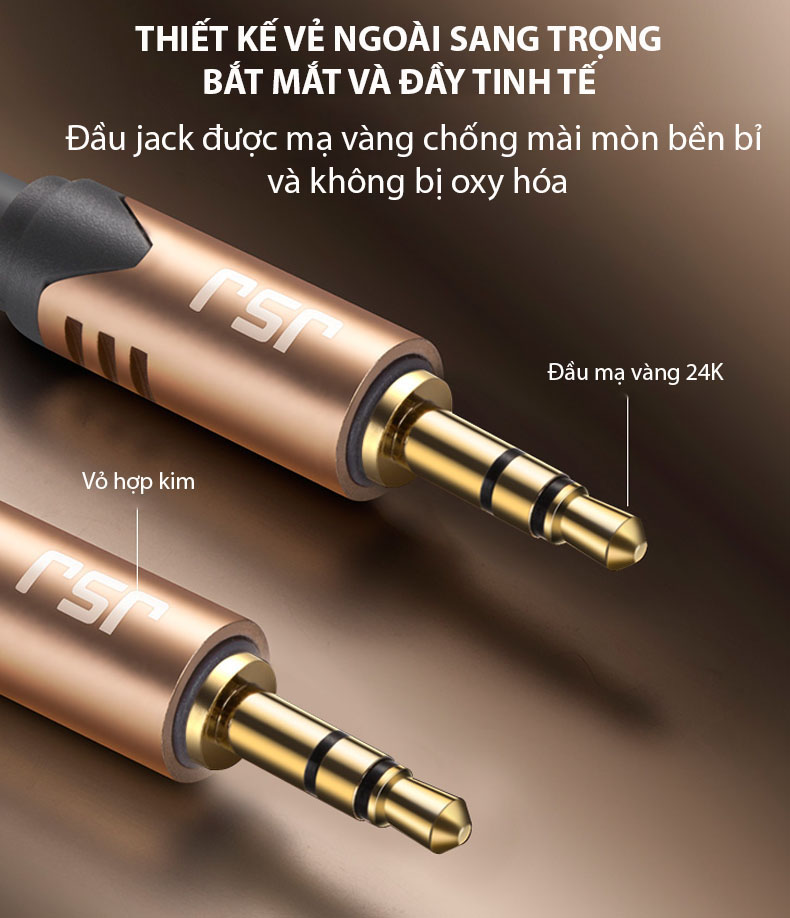 Dây tín hiệu 2 đầu 3 ly (3.5mm) JSJ 6212 dài 1.8m