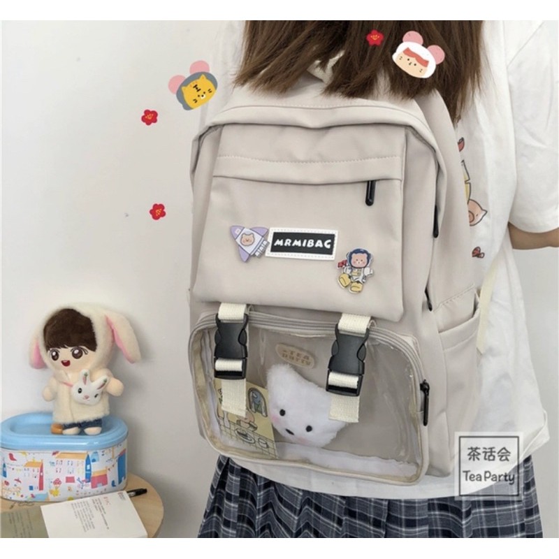 Balo hộp phối túi mica_ MRMIBAG