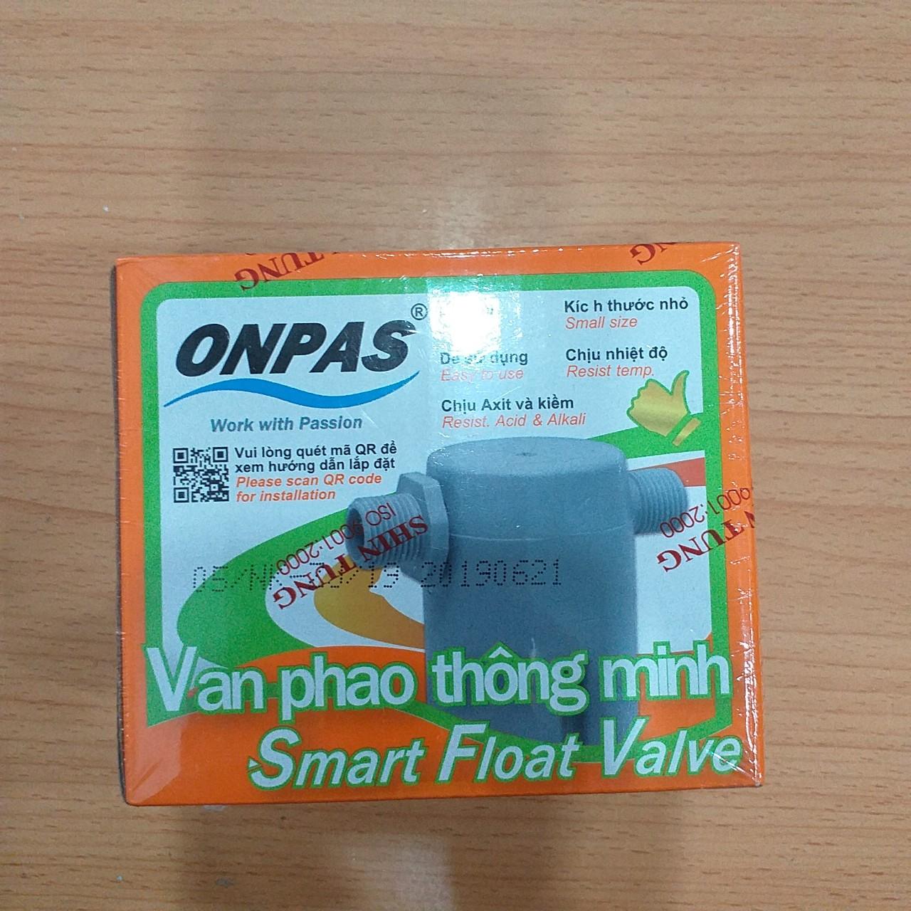 Van phao thông minh chống tràn Onpas