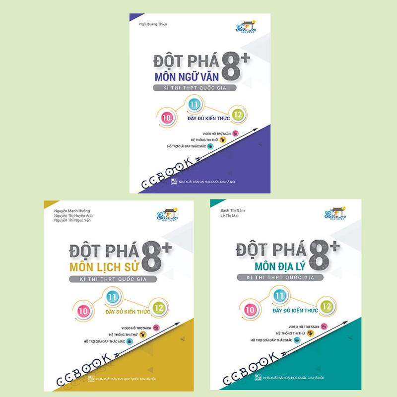 Mua Combo sách đột phá 8+ thi THPT quốc gia khối C: Văn - Sử - Địa