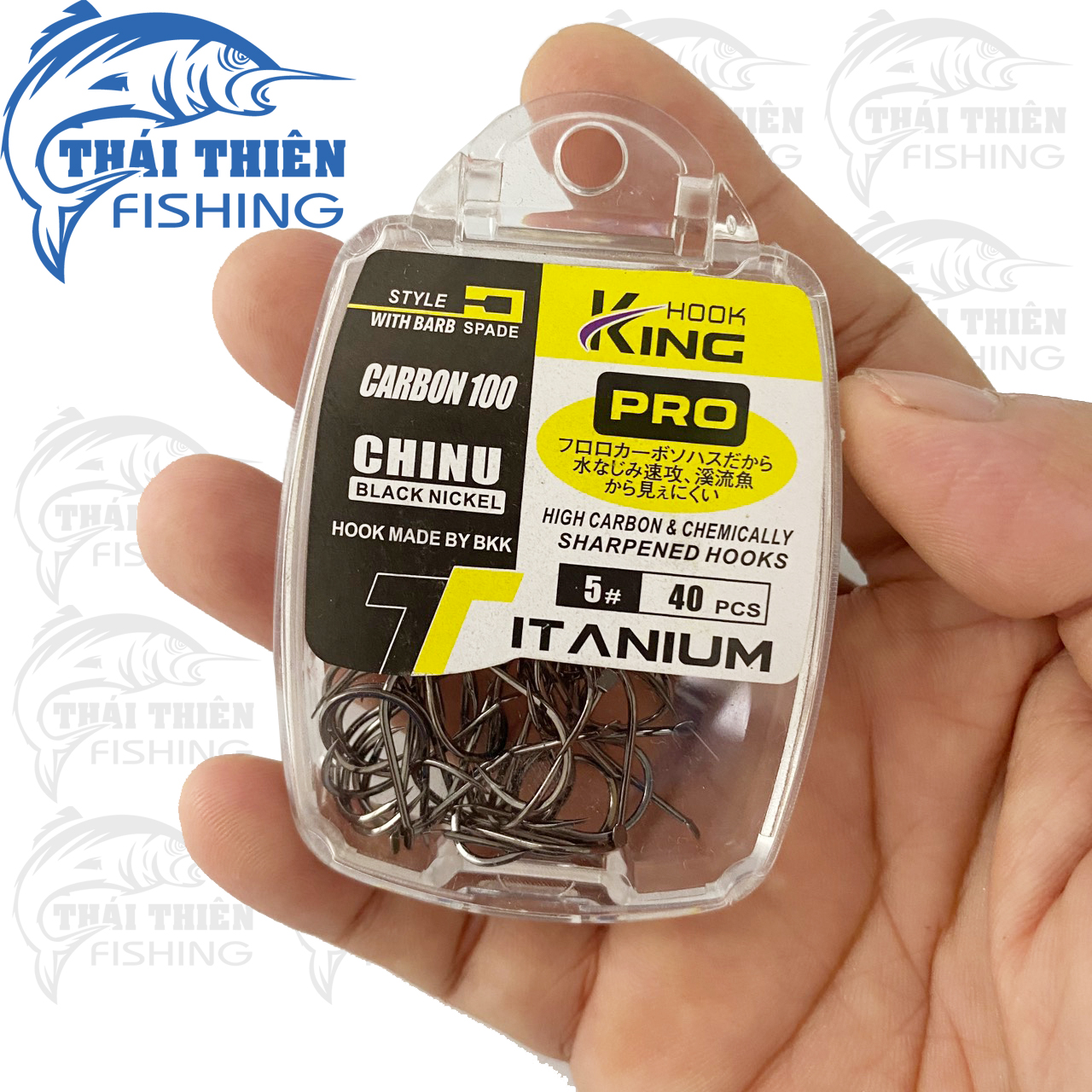 Lưỡi Câu Cá Chinu Kinghook Titanium Carbon 100 Made By Bkk
