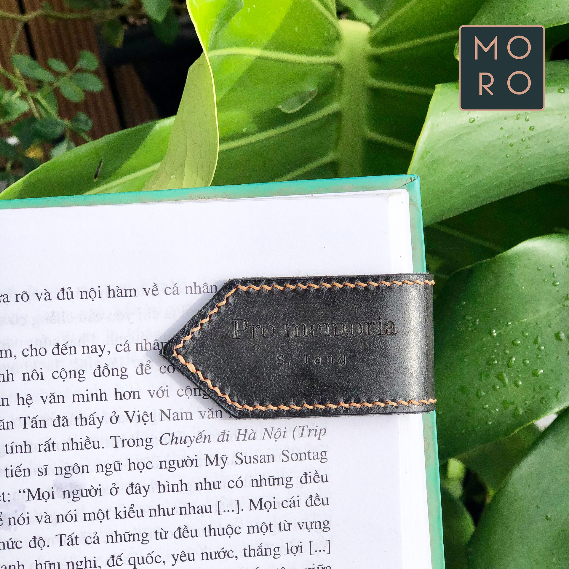 Bookmark Nam Châm Da Thật Chế Tác Thủ Công - Phong Cách Vintage