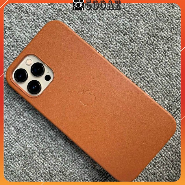 Ốp lưng da Leather Case Magsafe cho IPhone 12 Pro Max / 12 Pro / 12 (Da Bò Thật)