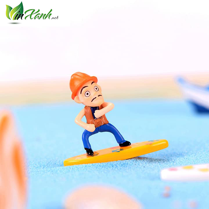 Mô hình Ván lướt sóng-trang trí hồ cá tiểu cảnh