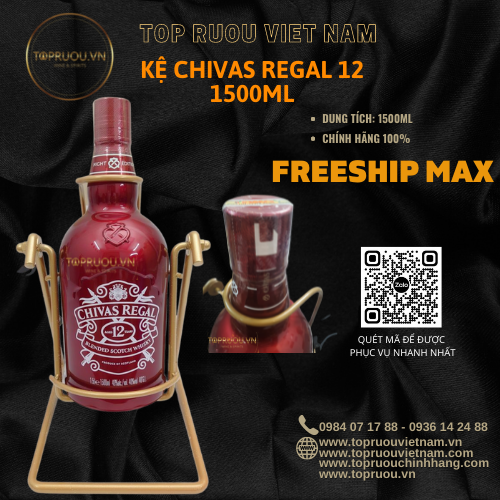 [TopRuouVietNam] Kệ Rượu Whisky Chivas  Regal 12 1500ml [Hàng Thật]