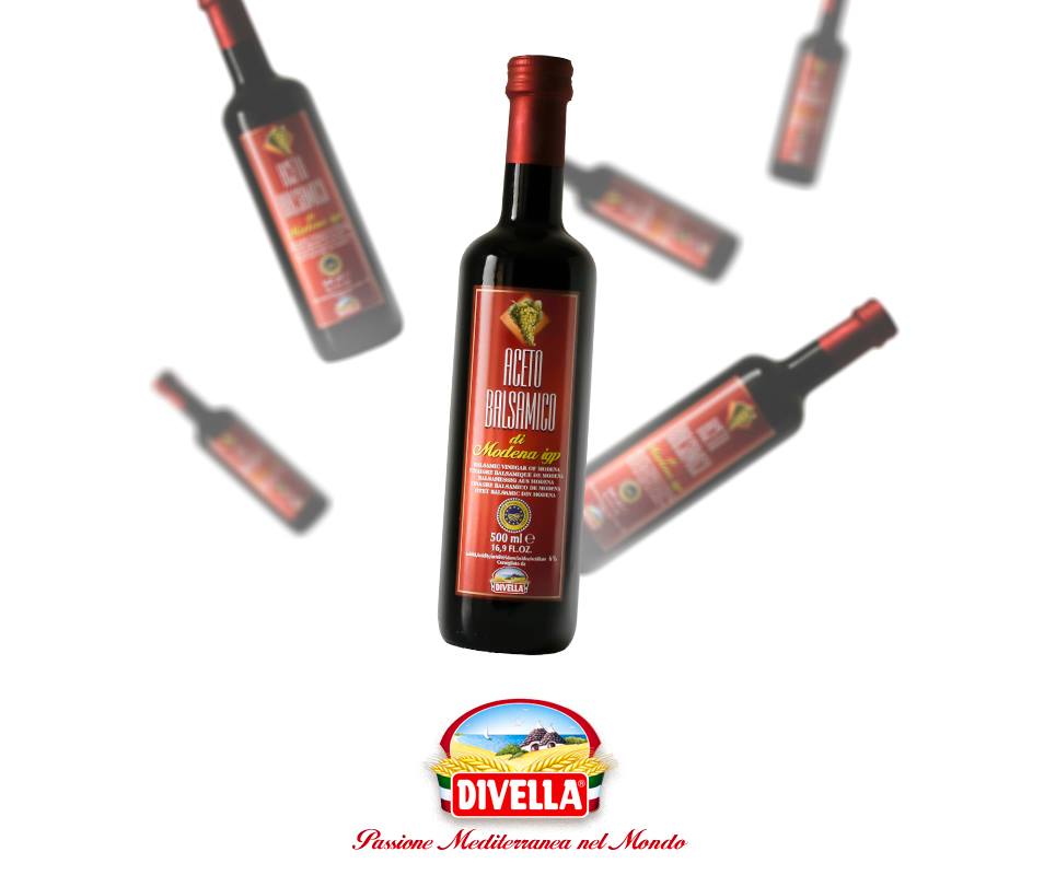 Giấm Nho Balsamic DIVELLA chai 500mL [Dấm Nho Aceto Balsamico Chính Hãng]